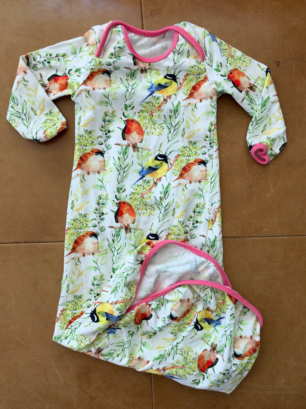 Birds Gown 0-3M